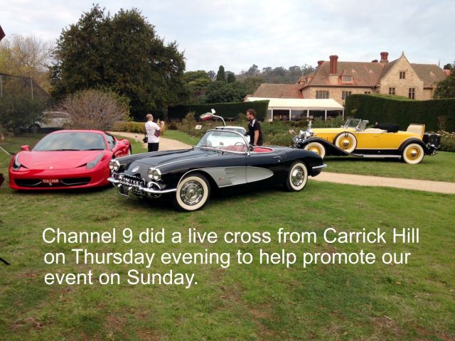 Channel 9 at Celebration of the Motorcar